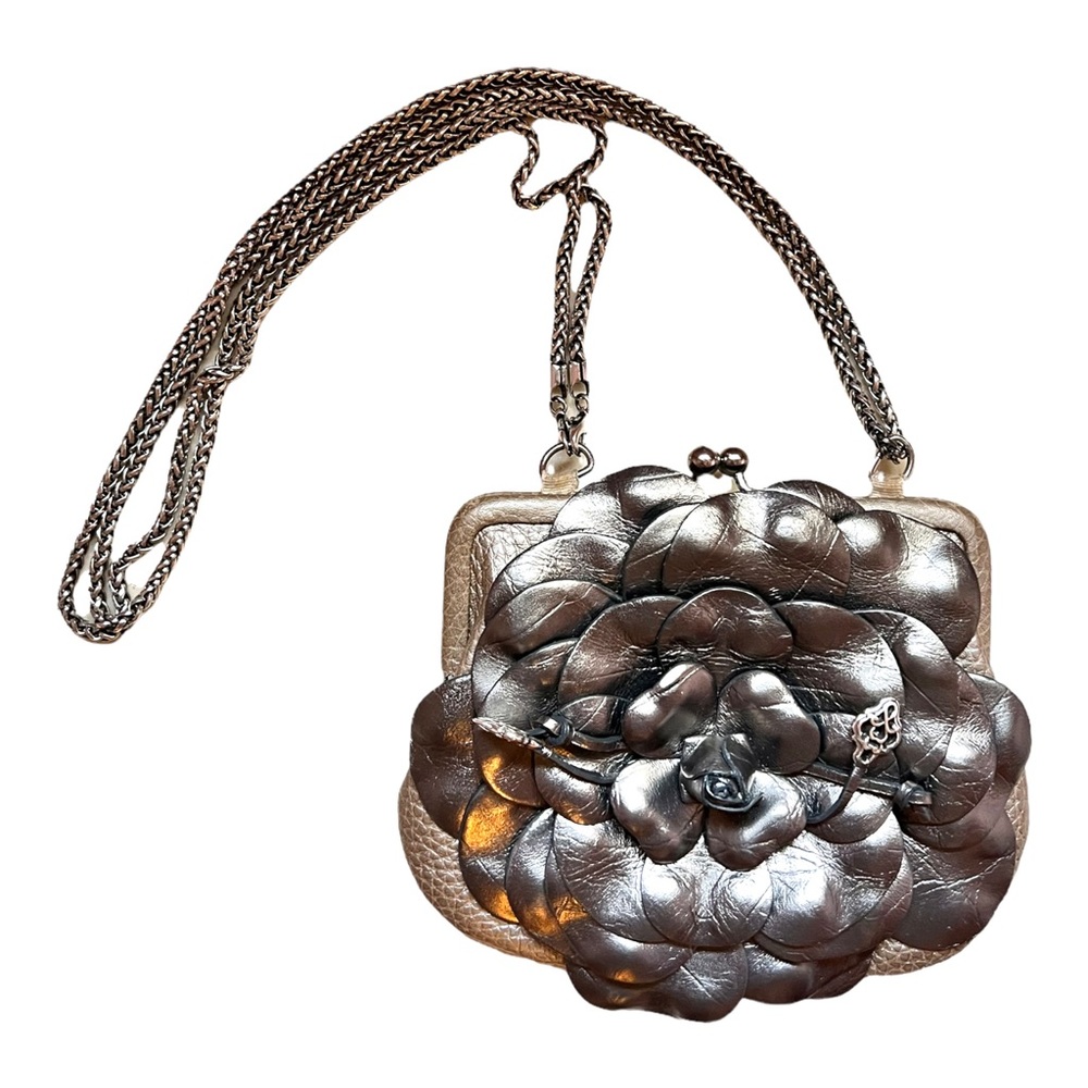 Brighton Rosalie mini purse with chain strap Pewter